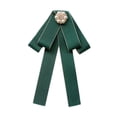 thumbnail image 1 of Broche de cinta de cabello Broche Bownknot Boind Tie Corbita para accesorios de vestuario de blusa verde, 1 of 8