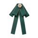thumbnail image 1 of Broche de lazo con lazo, broche de cuello de moda para mujer, elegante corbata de cuello verde, 1 of 9