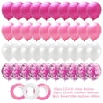 thumbnail image 4 of Traje de globo transparente con lentejuelas de confeti de oro rosa para decoración de fiesta de cumpleaños y boda, 4 of 5