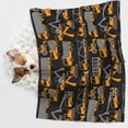 thumbnail image 6 of Pofeuu Yellow Excavator Print Puppy Blanket,Dog Blankets,Pet Blanket Cozy Cat Blankets for Indoor Cats, Fuzzy Pet Blanket for Kitten Doggy Dog Blankets-Small, 6 of 8