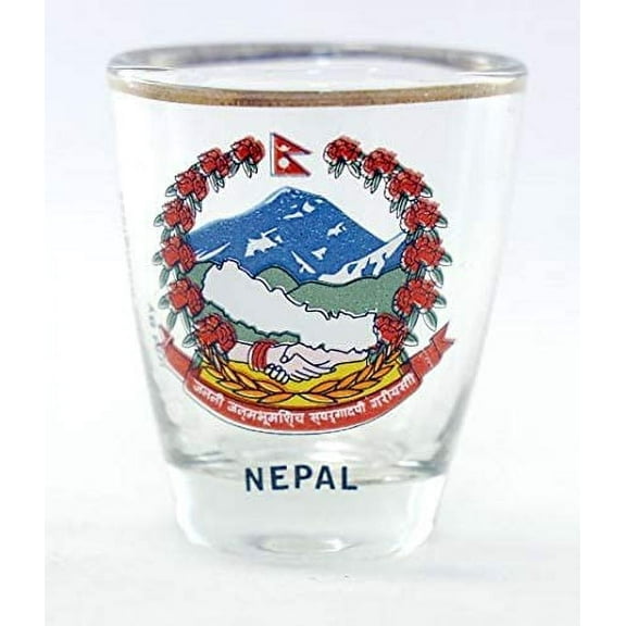 Nepal Coat of Arms Shot Glass