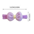 thumbnail image 2 of TOPRenddon 6Pcs Bow Hair Ties for Girls Flower Hair Tie Baby Toddler Hair Bands Colorful Ponytail Holders for Kids Small Hair Elastics Hair Scrunchie Soft Cute Hair Ties No Damage Hair Accessories, 2 of 7