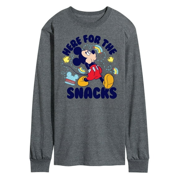Mickey & Friends - Here For The Snacks - Men's Long Sleeve T-Shirt