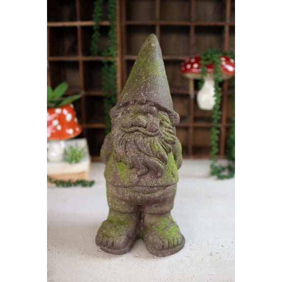 Kalalou Faux Concrete Gnome, 17.5-inch Height