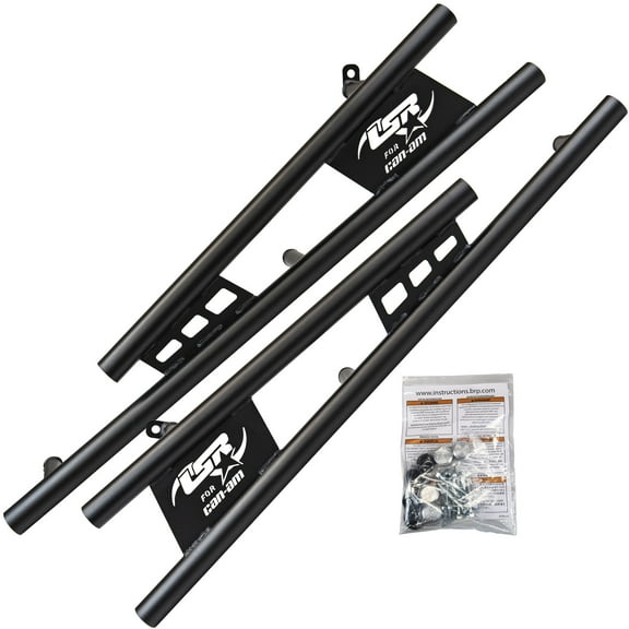 Can-Am 715008845 BRP Lonestar Racing Rock Sliders  Black Maverick X3 Trail Sport