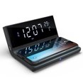 thumbnail image 1 of Westclox Wireless Charging Digital Alarm Clock with USB Port and Large LED Display with Day, Date and Temperature, 1 of 4