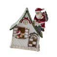thumbnail image 4 of Figura de casa de pueblo navideña iluminada, decoración navideña, estatua decorativa navideña Papá Noel, 4 of 9