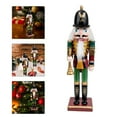 thumbnail image 2 of MasteelfCA Christmas Desktop Nutcracker Wooden Nutcracker Ornament Xmas Tabletop Nutcracker, 2 of 7