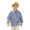 AB33 Blue, variant on Bainana Long Sleeve Shirts For Boys Striped Print Casual Button Tops Little Kids Back To School Shirts