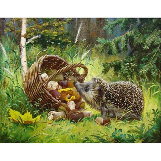 Taladro diamante pintura (DE4037) 5D completo DIY mosaico erizo punto de cruz bordado 30x40cm FLhrweasw Nuevo
