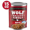 thumbnail image 3 of (2 pack) Wolf Brand Hot Chili Without Beans, 25g Protein Per Serving, 15 oz. Can, 3 of 10