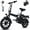BLACK, variant on SHCNTEKU Commuting 500W Motor, 20mph Ebike ,14IN Portable Folding 30 Mile Removable Battery,UL 2849