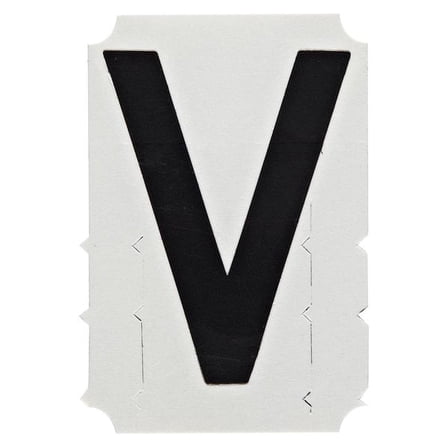 BRADY 5140-V Letter Label,V,PK10