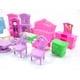 thumbnail image 3 of Juego De Casa De Muñecas De 22 Uds., Muebles De Plástico, Habitaciones En Miniatura, Juguetes Para Juego De Imitación Para Bebés Y Niños ANGGREK HD1015, 3 of 6