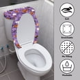 thumbnail image 4 of HELLHERO Bathroom Toilet Cozy Set Jack-o'-lantern 2 Pieces Adjustable for Bathroom Home Comfort Fits All Toilet Shapes Toilet Seat Cover Replacement, 4 of 8