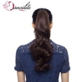 thumbnail image 1 of 18”/21” Claw on Ponytail Extensions Real Straight/Curly Clip in Hair Extensions, 1 of 6