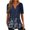 Navy, variant on Fesfesfes Womens T Shirt Womens Fashion Printing Casual V-Neck Short Sleeve Loose T-shirt Tops Shirts for Women M(US:6)