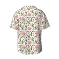 thumbnail image 2 of Fotbe Rose Flowers print Short Sleeve Button Down Shirts for Men Casual Summer Beach Wrinkle Free Shirt-4X-Large, 2 of 7