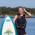 thumbnail image 2 of O'Brien Women's Traditional Neoprene USCGA Life Jacket with Zipper, Large, Black/Purple, 2 of 5