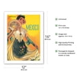 thumbnail image 2 of Veracruz Mexico - Jarocha Mexican Dancer - Vintage Travel Poster by A. Regaert c.1940 - Bamboo Fine Art 290gsm Paper (Unframed) 12x16in, 2 of 4