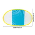 thumbnail image 3 of Sun Protection Swim Ring with Shade Cover, Portable Water Float for Outdoor Play, Breathable Mesh Design Blue Pink Pool Beach Toy, 3 of 7