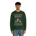 thumbnail image 4 of Adult Womens Ugly Christmas Pink Flamingo Sweater Crewneck Sweatshirt, 4 of 4
