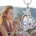 thumbnail image 4 of Cremation Jewelry for Ashes Butterfly Urn Necklace for Women Heart Cremation Jewelry Ashes Pendant for Human/Pet Keepsake Urn Locket, 4 of 7