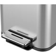 thumbnail image 4 of GOGRANT 8 Gallon Step Trash Can, Square Fingerprint-Proof Garage Can with Soft-Close Lid for Kitchen, with Removable Inner Bucket, 30-Liter, 4 of 7