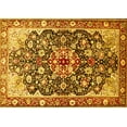 thumbnail image 1 of Ahgly Company Indoor Rectangle Medallion Yellow Traditional Area Rugs, 6' x 9', 1 of 4