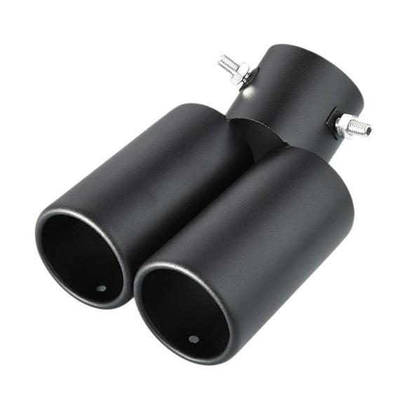 A Dual Pipe Car Exhaust Tip Stainless Steel Tailpipe Cover Style A For Vehicle Upgrade Decorative Exhaust Tip Easy Installation Durable Cover 13.83 Oz