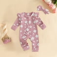 thumbnail image 2 of Zshosam Winter Baby Girl Clothes Baby Girl Romper Newborn Baby Romper One Piece Jumpsuit Infant Girl Clothes Size 0 3 Months,(Pink 0-3 Months), 2 of 5
