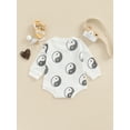 thumbnail image 4 of Bagilaanoe Newborn Baby Girl Boy Romper Tops Eight-Diagram Print Long Sleeve Bodysuit 6M 12M 18M 24M Infant One Piece Jumpsuit, 4 of 7