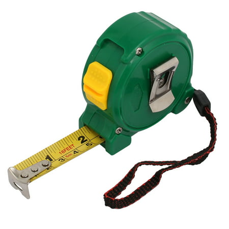 16Ft Plastic Case Retractable Imperial and Metric Measuring Tape