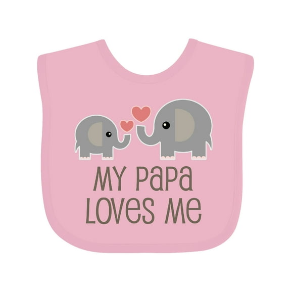 Inktastic My Papa Loves Me Grandchild Boys or Girls Baby Bib