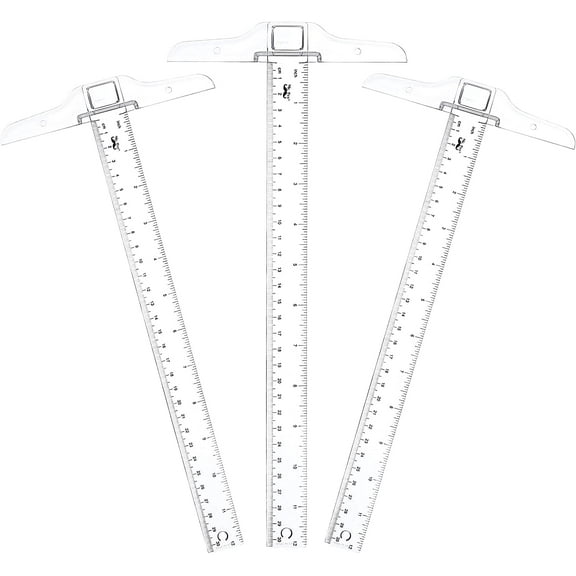 Mr. Pen- 12 Inches Plastic T Square, 3 Pack, T Square Ruler, T Square Transparent