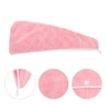 thumbnail image 3 of Unique Bargains 1 Pc Water-absorbent Hair Towel Wrap for Bathroom Hotel Coral Fleece Pink, 3 of 5