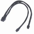 thumbnail image 2 of Cable divisor en Y de alimentación yuxing PCI-E Dual Mini 6 pines a 8 pines Negro, 2 of 5