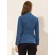 thumbnail image 3 of Chaqueta de mezclilla Allegra K Trabajo con Bolsillos Azul Vaquero M, 3 of 4