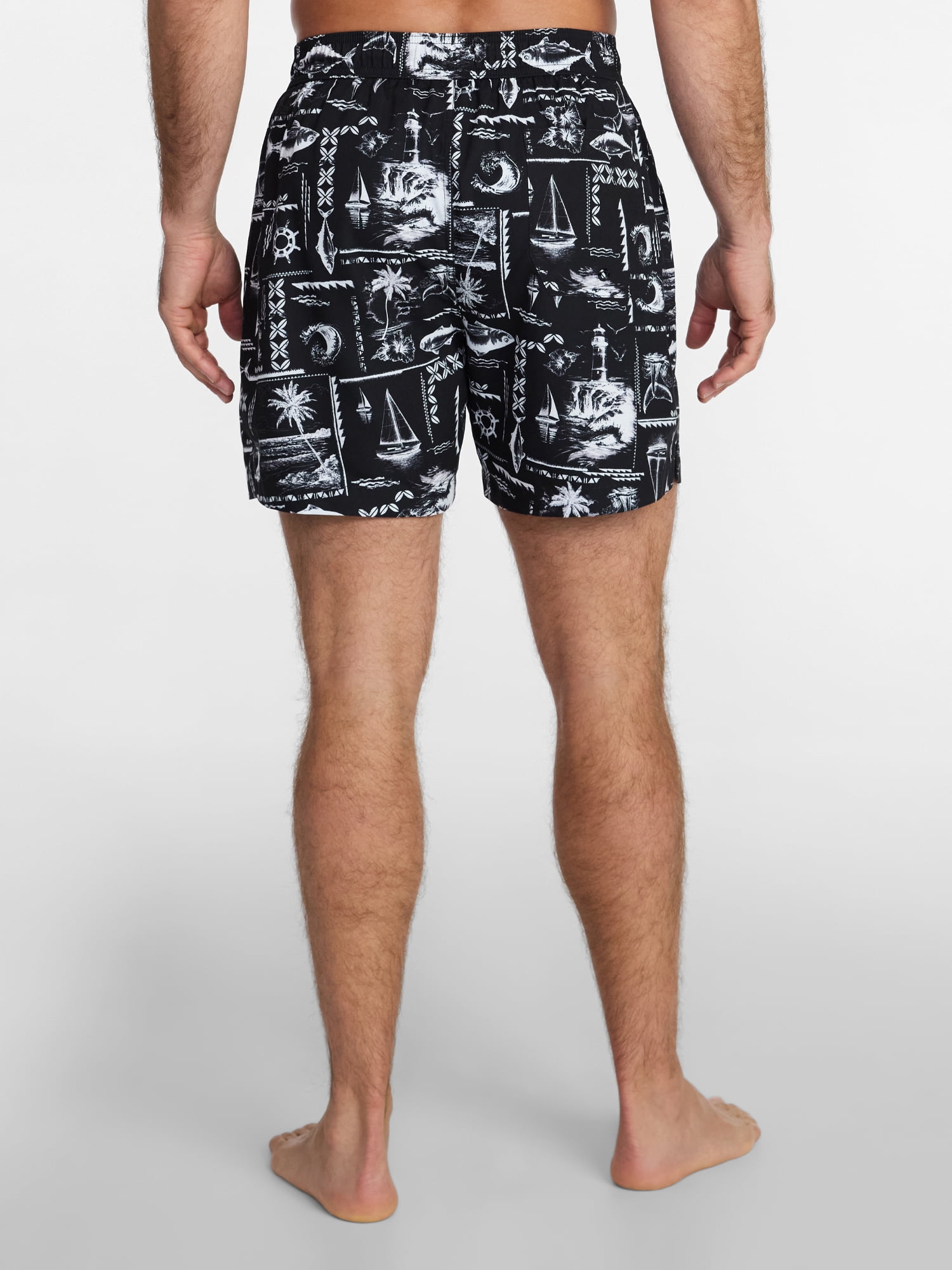 George Men's and Big Men's Swim Trunks, 6" Inseam, Sizes S-5XL