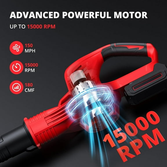 20V Cordless Leaf Blower with 2.0Ah Battery and Charger, Lightweight Small Leaf Blower for Gutter 2024 Version