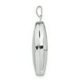 thumbnail image 2 of Sterling Silver Rhodium-Plated Polished 26mm Oval Locket (33.5 X 19.6) Made In China qls99, 2 of 3