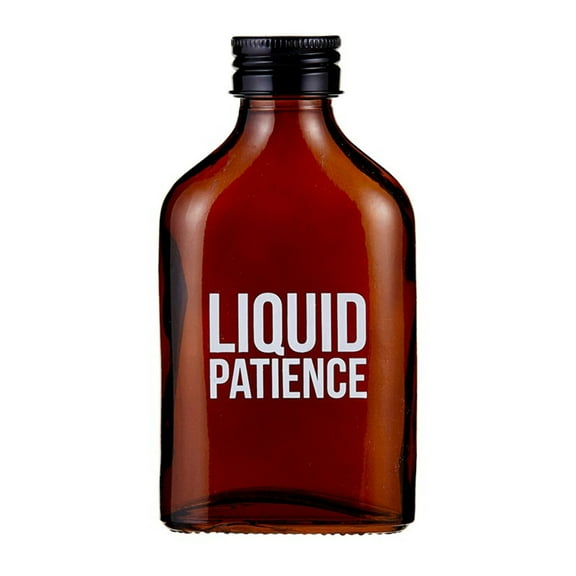 47th & Main Liquid Patience Amber Mini Flask | Glass