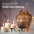 thumbnail image 5 of Wooden Cremation Urns for Human Ashes Adult Male 200 Cubic Inches - Urns for Ashes for Women & Men - Blue Urn for Ashes Adult Male - Decorative Urns - Burial and Funeral Urn, 5 of 6