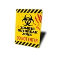 thumbnail image 4 of Zombie Do Not Enter Novelty Sign, Metal Wall Decor - 10x14 inches, 4 of 4