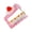 cake, variant on Creative Cartoon Hamburger Fries Acrylic Carabiner Keychain Fashion Key Holder For Outdoor Backpack Accessories