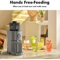 thumbnail image 4 of SiFENE 100W Cold Press Juicer Machines with 5.2" Extra Large Feed Chute For Whole Fruits & Vegetables, Slow Masticating Juicer, Easy to Clean, Gray, 4 of 7