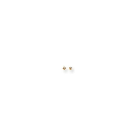 - 14kt Yellow Gold Diamond Stud Earrings Fine Jewelry For Women Gift Set