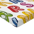 thumbnail image 2 of Ambesonne Science Fitted Sheet, 3D Letters ABC, Twin Size, Multicolor, 2 of 3