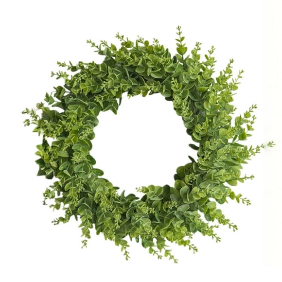 TIELUTT Boxwood Small Wreath for Front Doors Leaves Wreath Summer Mini outside Door Large Boxwood Wreaths for Front Door Easter 22 24 Wreath Storage Container Door Christmas Wreaths for Front Door ou