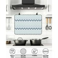thumbnail image 5 of Stove Top Covers for Electric Stove 36x21 Inches, Gradient Blue Heat Insulation Fireproof Glass Cooktop Protector, Geometric Stripes Wave Chevron Pattern Countertop Stovetop Cover for Kitchen, 5 of 8